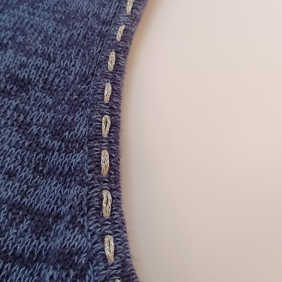 STAR BLUE ORIGINALS STUDIO UGLY VEST Size XL reindeer light dark blue zip - Picture 11 of 12